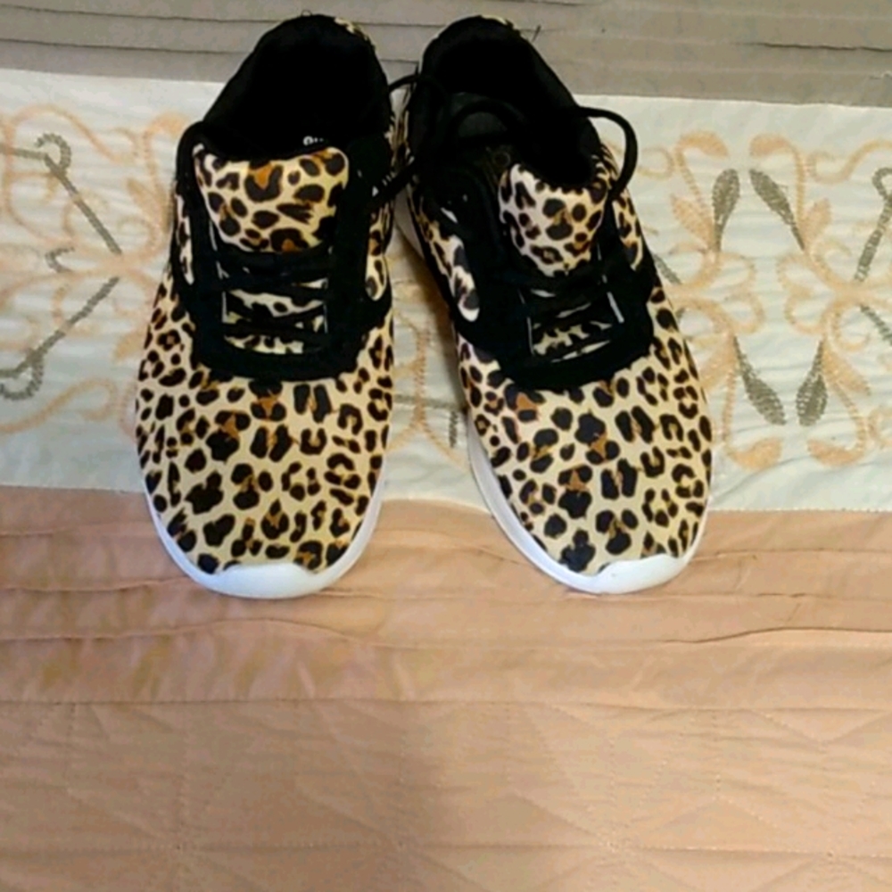 Leopard print sneakers